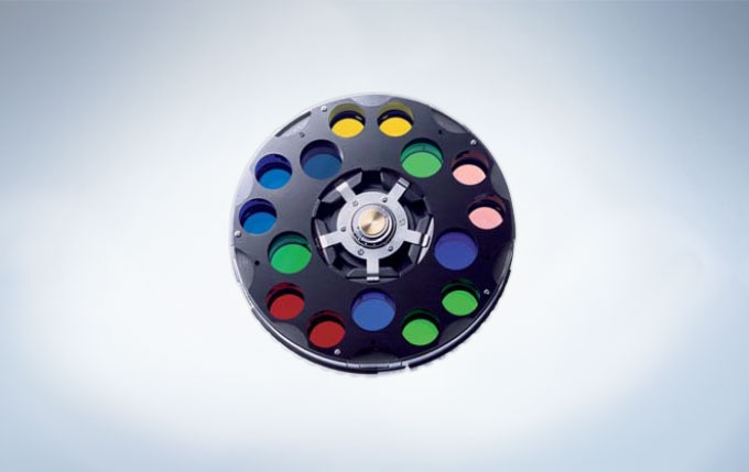 SZX16 filter wheel for fluorescence observations