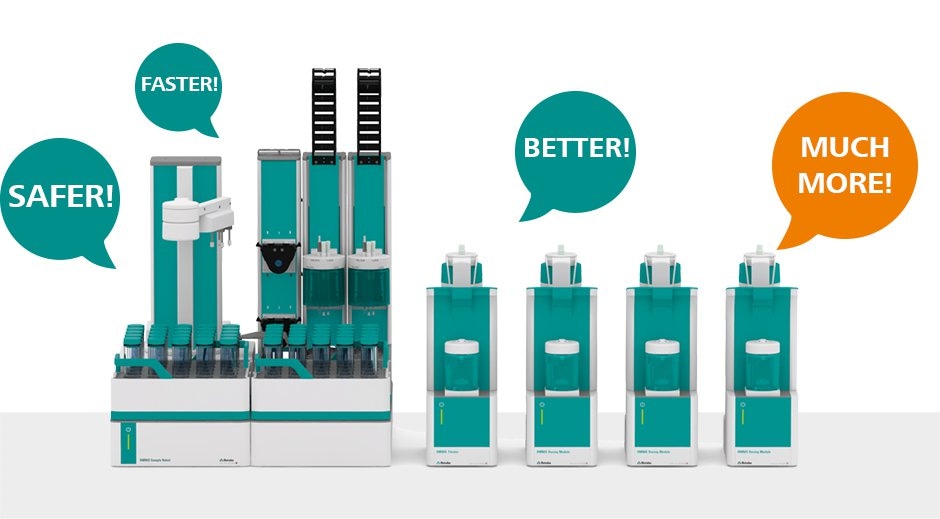 OMNIS Karl Fischer titrator with sample robot for automated water content determination