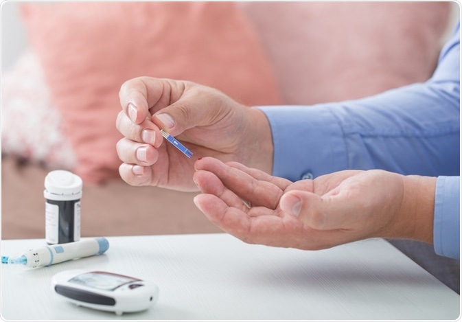Diabetes finger prick test