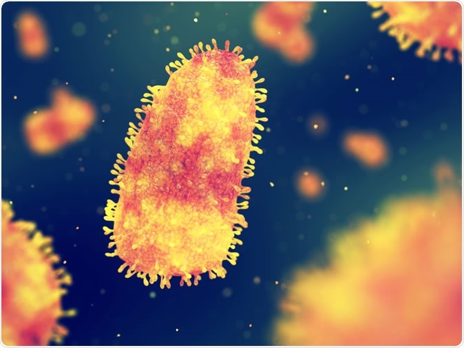 Rabies is a deadly viral disease of the nervous system, 3d illustration Credit: nobeastsofierce / Shutterstock