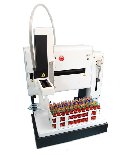 Autosampler integrated with the AccuSizer A7000 SIS sampler.