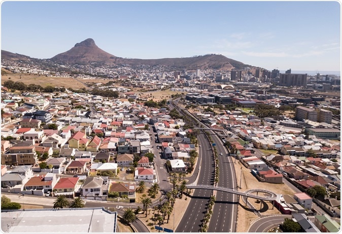 8 April 2020 - Cape Town, South Africa: Aerial view over Cape Town during COVID-19 lockdown. Image Credit: fivepointsix / Shutterstock