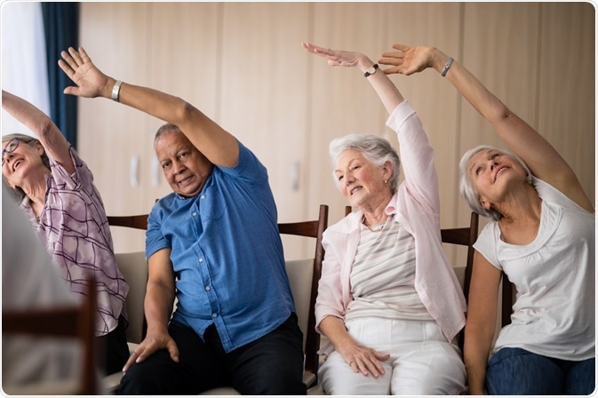 Elderly People Exercising Elderly People Exercising