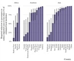 How do international travel bans effect local COVID-19 epidemics?