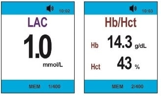 Capillary blood testing for lactate, Hb, and Hct with the StatStrip® LAC/Hb/Hct