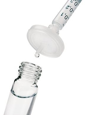 Syringe filters for use from medical devices to cell culturing