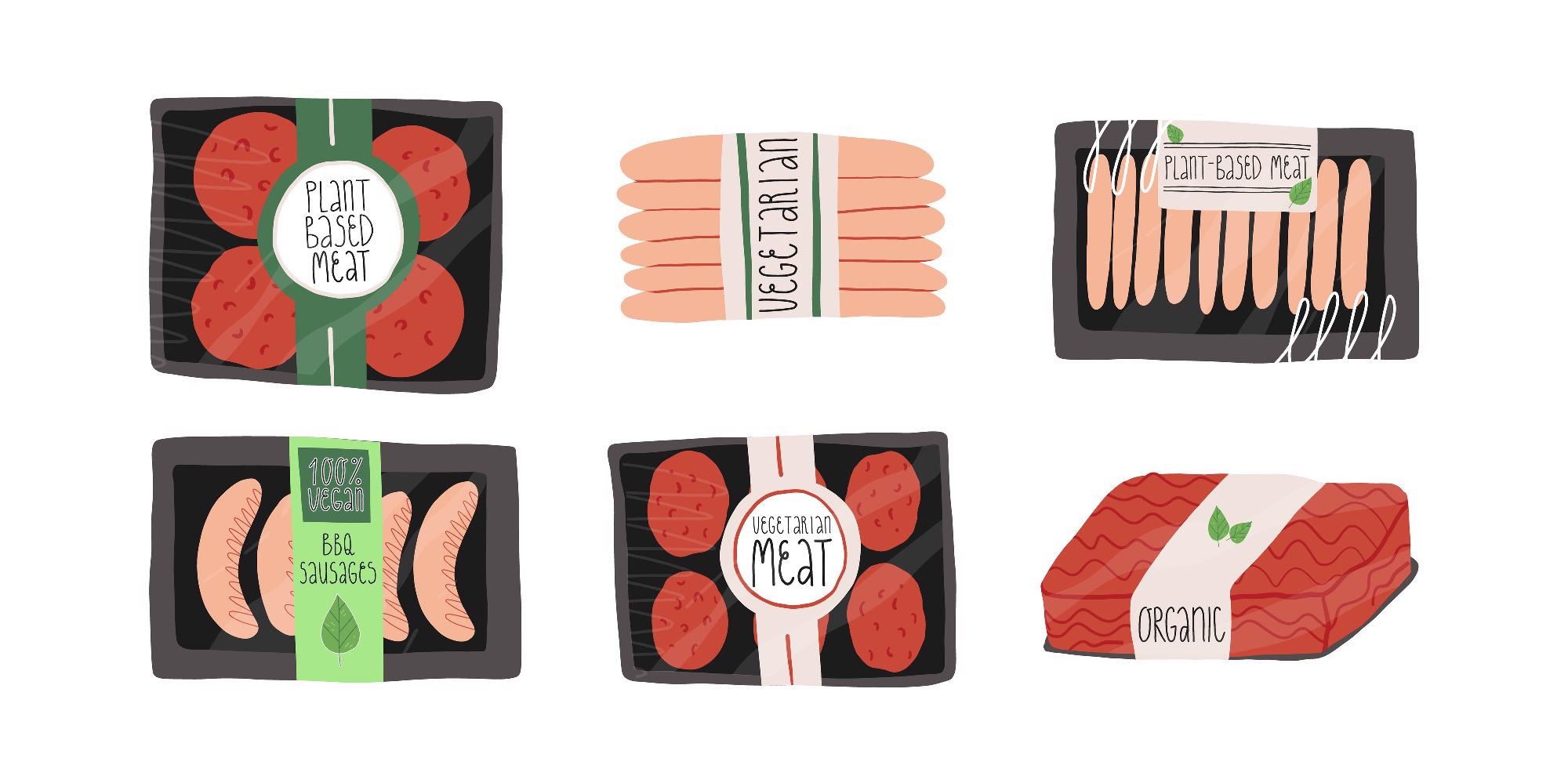 Meat-free alternatives.