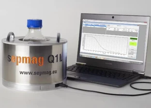 Sepmag Q1 L equipment and monitoring software.