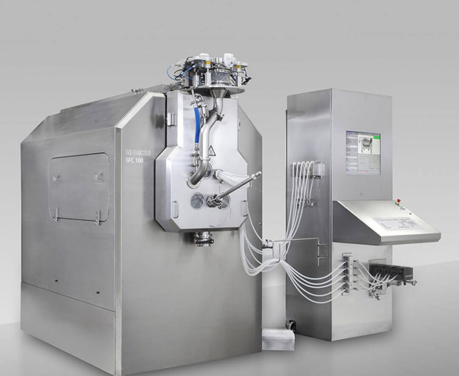 Containment for film coaters and dry granulators