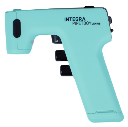 Dispense serological pipet volumes repeatedly with the PIPETBOY GENIUS