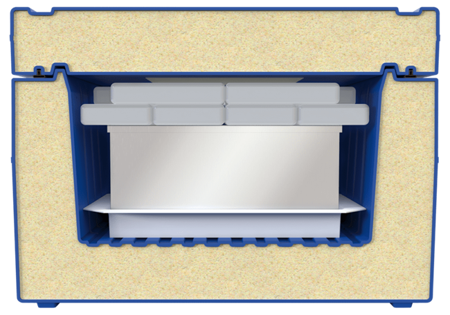 Temperature-controlled blood transport boxes for safe medical use