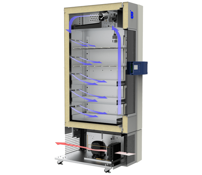 Large-capacity refrigerator with accurate and stable temperature control