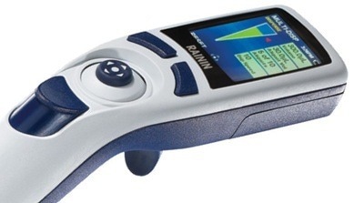 Electronic E4 XLS: Adjustable spacer multichannel pipette