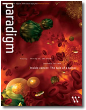 Paradigm, which is published twice a year by the Office of Communications and Public Affairs at Whitehead, is distributed to a diverse audience that includes high school science teachers; policymakers; Whitehead’s community of faculty, staff, students, alumni and friends; and others.