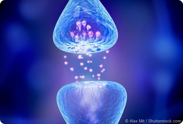 Active receptor isolated on blue