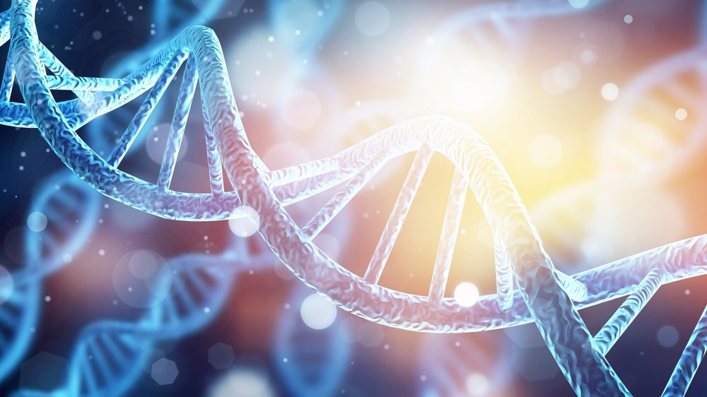 DNA gene helix spiral molecule structure